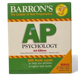 Barron's AP Psychology Flash Cards